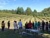 Bear Claw Vineyards and Winery Blue Ridge GA.  A majority of the wine tour takes place in the cellar and near the tank room of the winery, however the tour also includes a vineyard tour as well.  Learning about wine can be fun tour!
